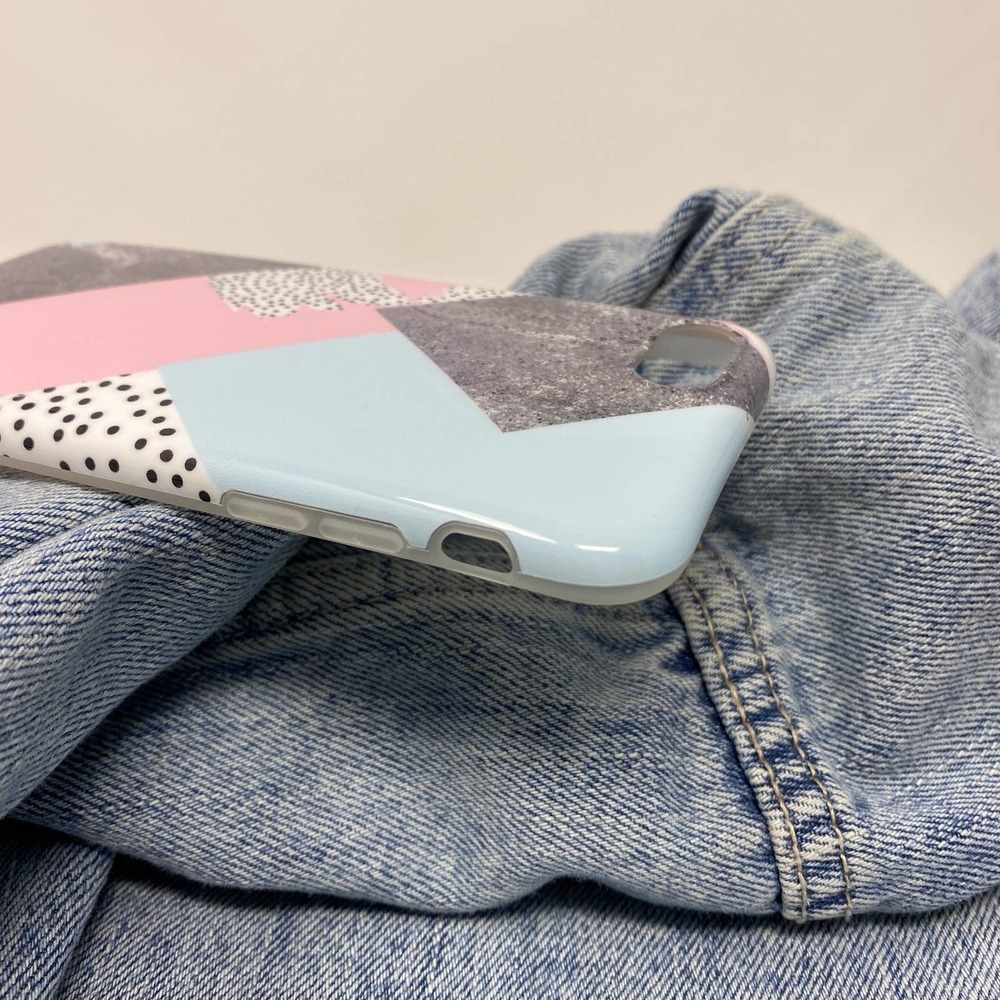 iPhone X/XS Case Geometric Dot Print Cover NEW - Picture 5 of 7